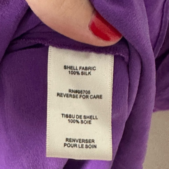 Rebecca Taylor 100% Silk Ruffled Mini Dress Sz 10 - Picture 6 of 6